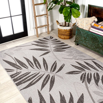Havana Tropical Palm Leaf Indoor/outdoor Area Rug